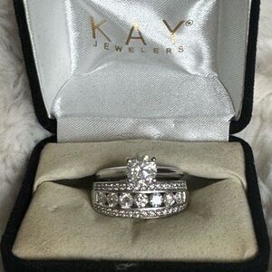 Kay Jewelers Diamond Wedding/Engagement Ring set size 7
